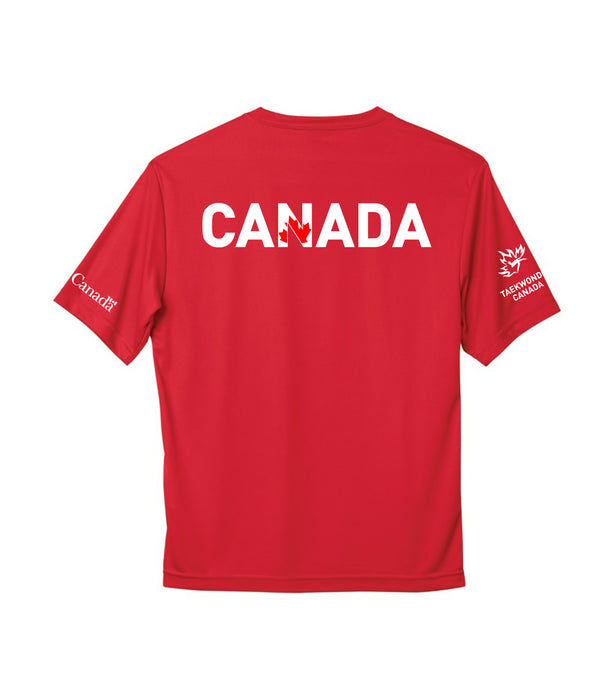 TEAM CANADA SHORT SLEEVE T-SHIRT RED  2024