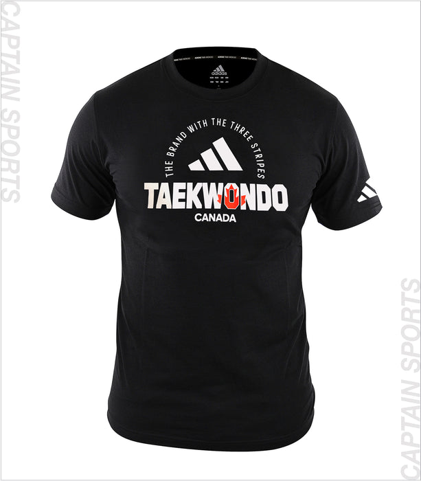 ADIDAS NEW NATIONAL TAEKWONDO T-SHIRT BLACK/WHITE