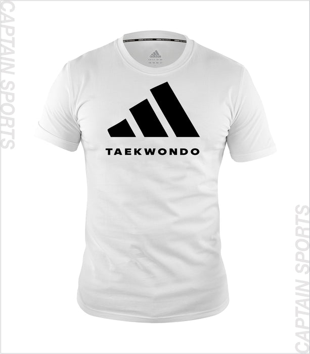 ADIDAS NEW TAEKWONDO T-SHIRT WHITE/BLACK