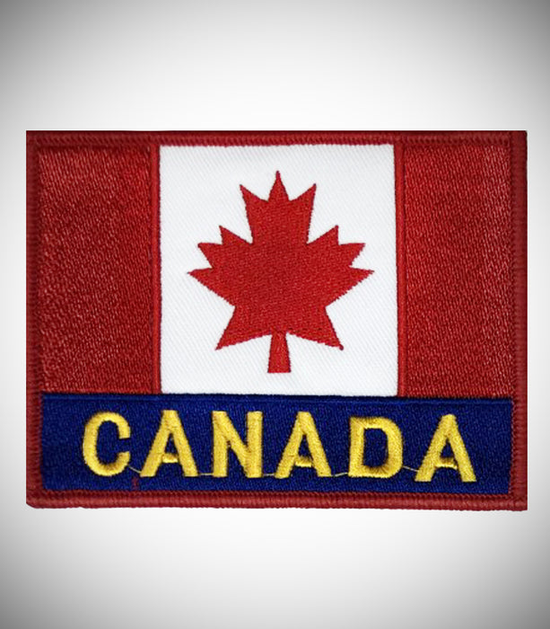 CANADA FLAG W/ LETTER SEW ON PATCH 3-IN-1 BUNDLE
