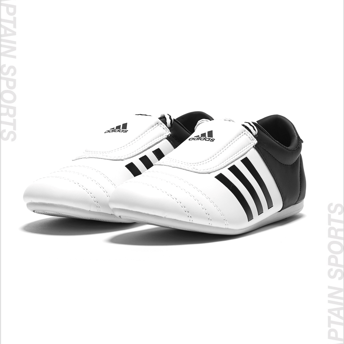Adidas kick trainers black and white sales