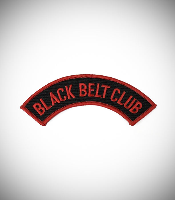BLACK BELT CLUB CURVED SEW ON PATCH 3-IN-1 BUNDLE