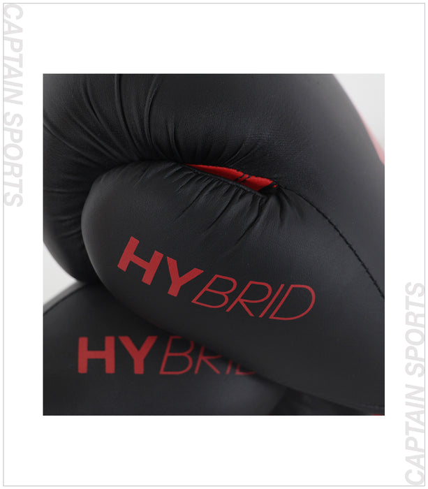 ADIDAS HYBRID 50 BOXING GLOVE BLACK/CORE RED