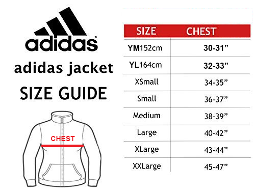 Adidas Shoe Size Chart Adidas Yl Size ADIDAS TRACKSUIT JACKET
