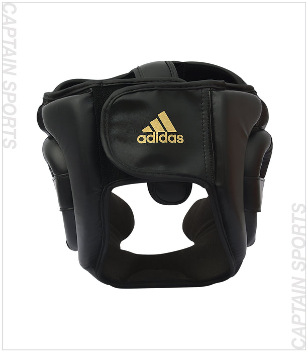 SUPER PRO WITH CHIN PROTECTION HEADGUARD BLACK/GOLD